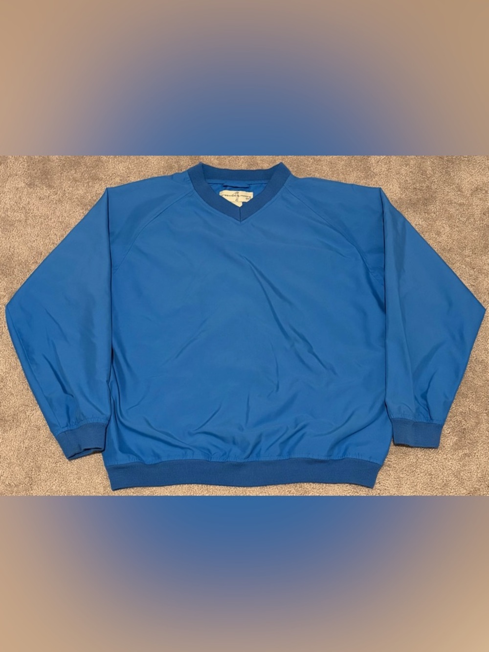 Preswick And Moore Men’s Blue Golf Windbreaker Size Medium